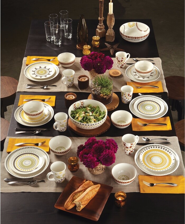 Rachael Ray Circles and Dots 16-Pc. Set, Service for 4